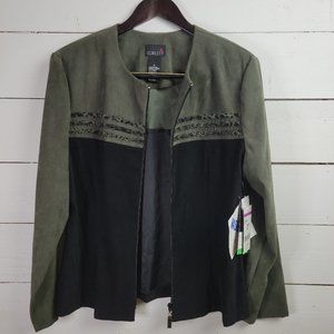 Scarlett Suede Blazer Jacket Size 18